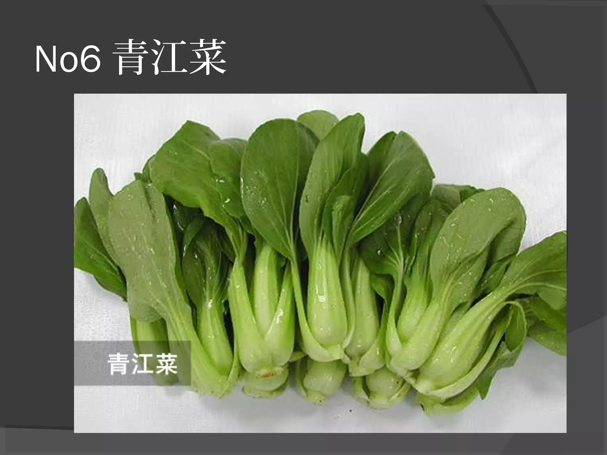 No6 青江菜
 