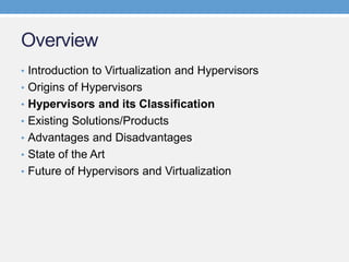 Hypervisors and Virtualization - VMware, Hyper-V, XenServer, and KVM | PDF