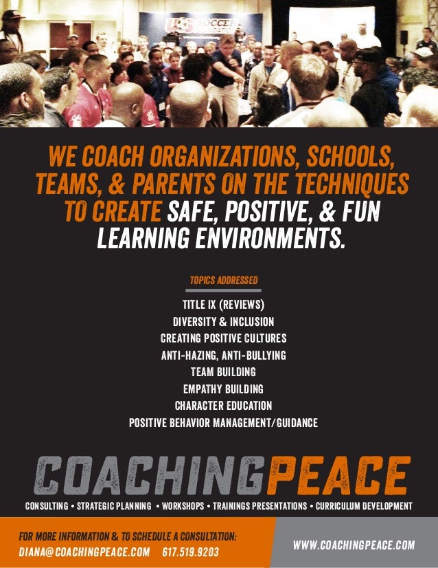 coaching peace flyer