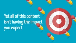 Yetallofthiscontent
isn’thavingtheimpact
youexpect
 