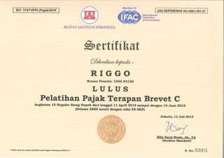 Certificate Brevet C