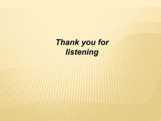 Thank you for
listening
 