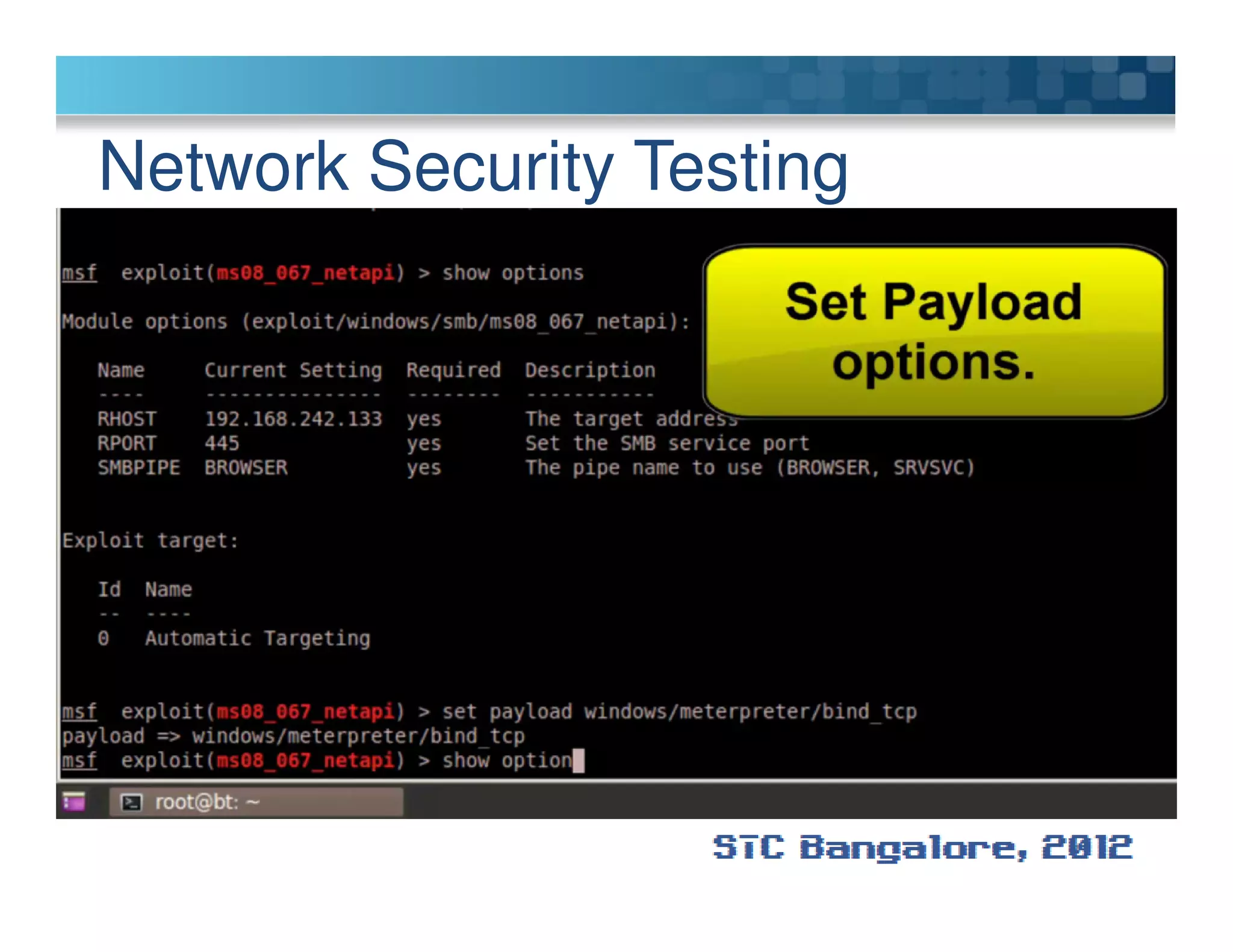 Network Security Testing
 