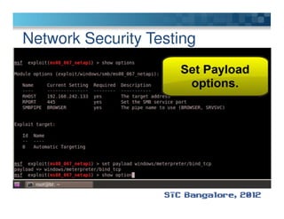 Network Security Testing
 