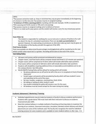 College Algebra Syllabus