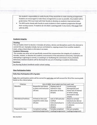 College Algebra Syllabus