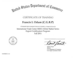 DOC Certificate