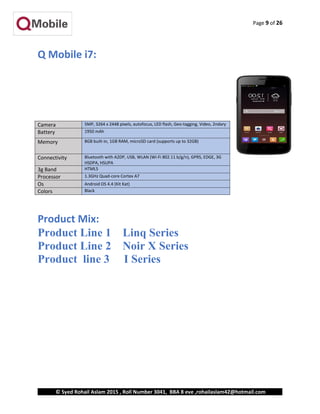 Qmobility Color Code Q mobile project | PDF