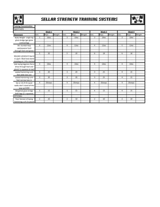 4 week 6 day training split | PDF