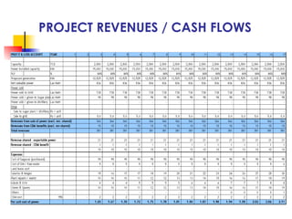 PROJECT REVENUES / CASH FLOWS
 