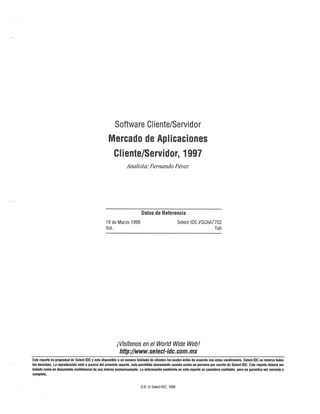 Mercado de Aplicaciones Cliente Servidor 1997