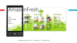 Conférence SIAL 2014 | Aisha Issa - 514-659-4221
 