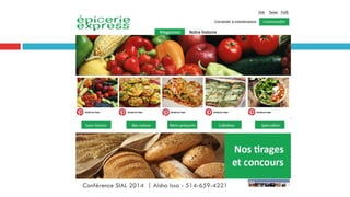 Conférence SIAL 2014 | Aisha Issa - 514-659-4221
 