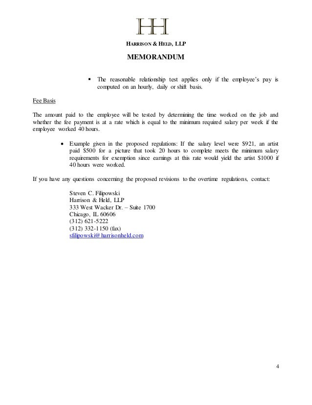 salary memo