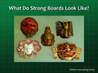 What Do Strong Boards Look Like?
Zehren Consulting ©2015
 