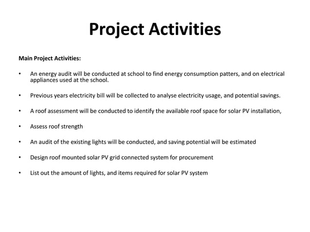 Presentation of Green School Project by ADRC | PPT | Free Download
