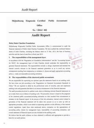 30
Audit Report
 