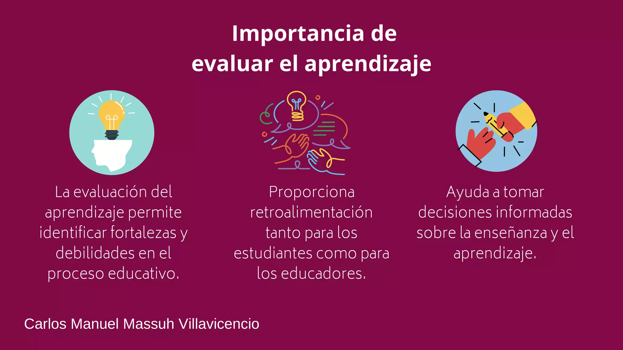 El aprendizaje como objeto de evaluación