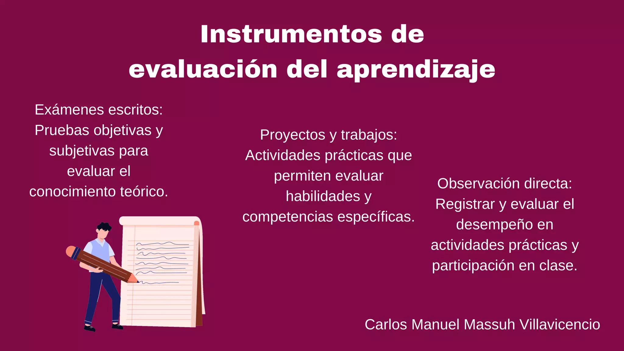 El aprendizaje como objeto de evaluación