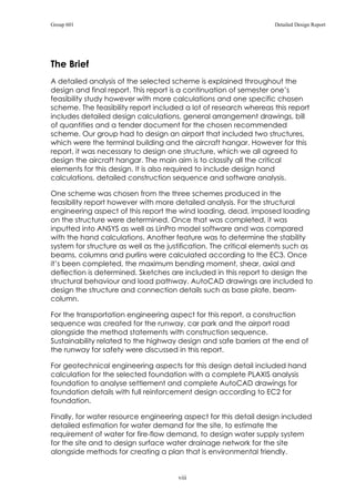 Design Study Report Detailed design report | PDF