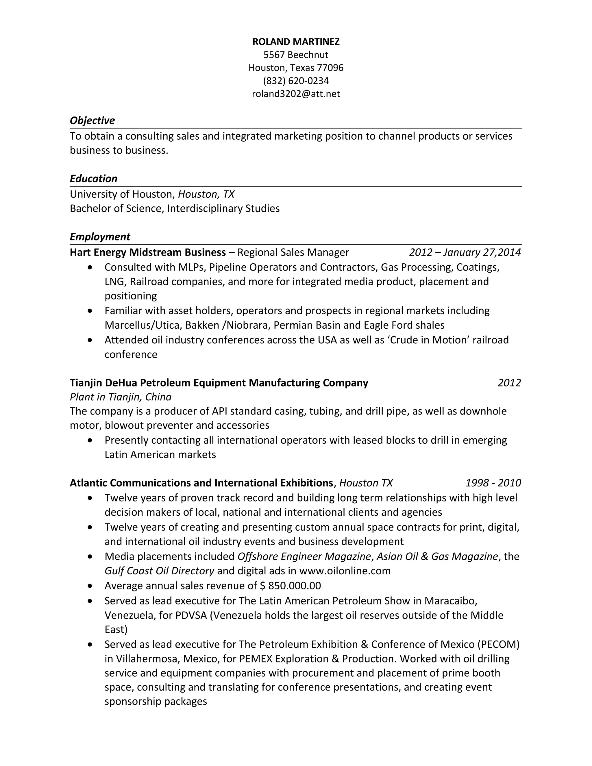 Roland Martinez Resume 12-01-14 | DOC