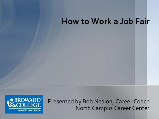 how to work a job fair
