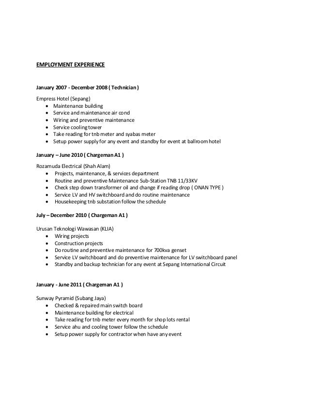 Resume Syafiq 2015