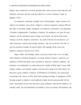 Pph Simulation PPH Simulation Paper REAL | DOCX