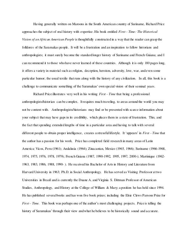 Writing a good historical book review
