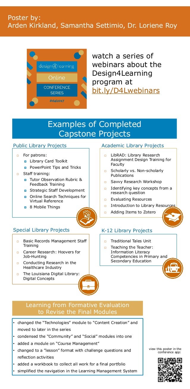 Take Your Library Instruction Online! The Design for Learning Program