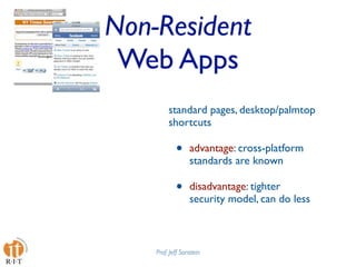 Mobile Web Apps Best Practices Presentation at Design4Mobile 2009