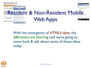 Mobile Web Apps Best Practices Presentation at Design4Mobile 2009