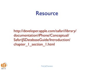 Mobile Web Apps Best Practices Presentation at Design4Mobile 2009
