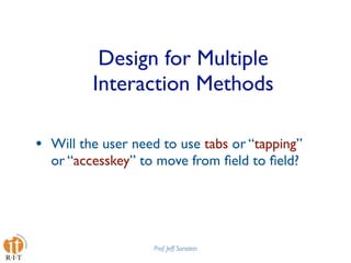 Mobile Web Apps Best Practices Presentation at Design4Mobile 2009