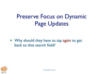 Mobile Web Apps Best Practices Presentation at Design4Mobile 2009