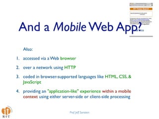 Mobile Web Apps Best Practices Presentation at Design4Mobile 2009