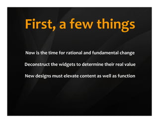 Bringing It All Together: One Click Case Study