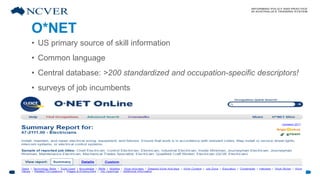 O*Net - Skill Information 