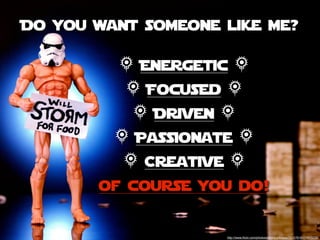 Do you want someone like me?

         & Energetic &
          & Focused &
           & Driven &
         & Passionate &
          & Creative &
       of course you do!


                    http://www.ﬂickr.com/photos/jdhancock/sets/72157618524893239/
 