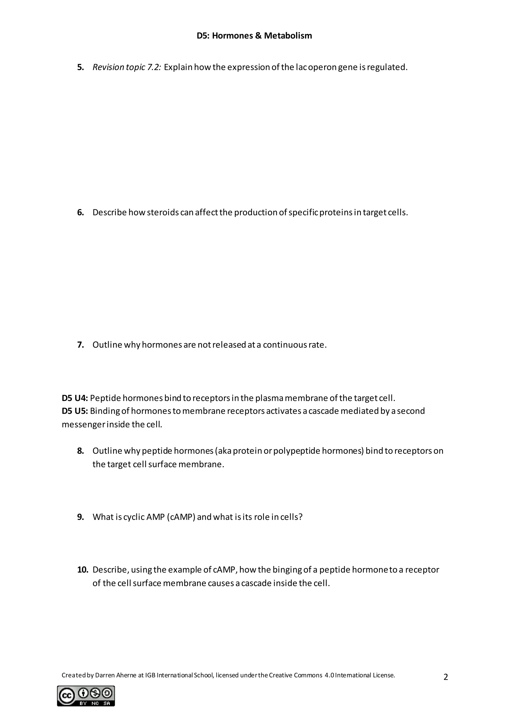 D5 hormones and metabolism notes pdf free download