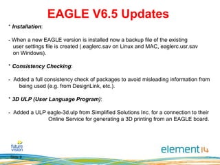 EAGLE CadSoft v6.5 Powerpoint Presentation | PPT