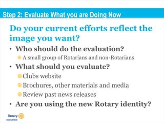 Rotary 7 Step Plan for club PR | PPT