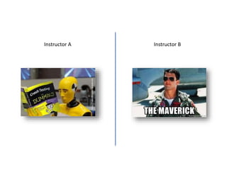 Instructor A Instructor B
 