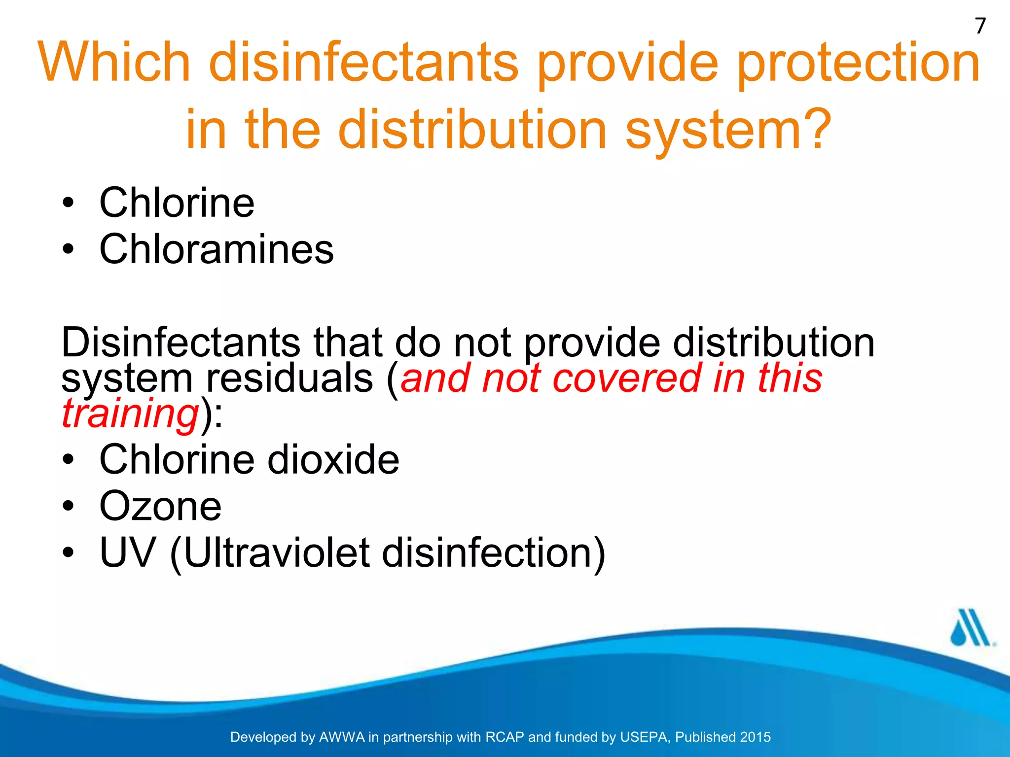 Final AWWA Workshop Module 3-Disinfection | PPTX