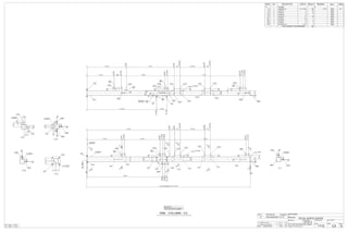 SHOP NOTE:
PROVIDE 38/ DIA VENT HOLES IN
TOP & BOTTOM OF COLUMNS
QTY. SITE BOLTS LENGTH
3/4"Ø A325N BOLT4 2 1/4"
GRID LOC REF DWGQTY
B/5 E21
0 ISSUED TO SHOP 15/11/13 BW
A ISSUED FOR APPROVAL 31/10/13 BW
REV DESCRIPTION DATE BY
ONE - COLUMN - C3 CUSTOMER:
DRAWN BY: DATE: (D/M/Y)
PROJECT:
DWG#
CANBIAN
23/10/13
ROYAL NORTH CENTER
C3
CHECKED BY:DATE: (D/M/Y)
REV#
0HOLES: 13/16" Ø U.N.O.
PAINT: SSPC-SP3,SHOP GREY PRIMER JOB#
1112
ALL STEEL CRAFT
PHONE: (780) 478-6668 FAX: (780) 478-6677
FABRICATORS LTD.
MARK QTY DESCRIPTION LENGTH WEIGHT REMARKS MATL ABM#
C3 1
C3 1 HSS6X6X1/4 27'-11 9/16" 499 CS 1E 350W
0COLUMN
Z31
L8 2 L6X4X1/2 7" 19 300W
L10 8 L4X4X1/4 4" 18 300W
L30 2 L3X3X3/8 6" 7 300W
P3 1 PL3/4"X11" 11" 26 350W
P31 1 PL3/8"X4" 1'-0" 5 350W
P44 3 PL3/8"X4" 9" 11 350W
P49 3 PL3/8"X4" 6" 8 350W
P59 1 PL3/16"X5 1/2" 5 1/2" 2 350W
TOTAL WEIGHT THIS DRAWING 594
34/
18'-534/
18'-534/
0
19'-234/
19'-234/
0
14'-034/
14'-034/
0
EL.+99'-1
P3
L10
L10L8
L8
C3 North
L10 L10
L10 L10
L10
L10
B
B
D
D
E
E
F
F
E
E
2
316/
18/
14/512/
234/
214/
22
214/
212/
18/
33
212/
212/
28'-012/ (HSS6X6X14/ x 27'-11916/ )
3
18'-834/
3
18'-1134/
6
19'-834/
7116/
20'-31316/
2'-61516/
22'-1034/
7116/
23'-51316/
3
14'-334/
3'-1058/
18'-238/
3
18'-538/
3
18'-838/
8'-978/
27'-614/
3
27'-914/
512/
CUT SQ
A
A
SEAL
14/
3 SIDES
14/
14/
14/
14/
14/
L30
L30
P49
P31 P44
P44
P49
P49
P59
P44
2
17'-10716/
17'-10716/
0
14'-614/
14'-614/
0
13'-278/
13'-278/
0 P44
P49
P49
P59
P44
L10 L10
L8L8
C3
L10 L10
L10
L10
L10
L10
1'-01516/
18'-1138/
2
18/
212/
212/
18/
18/
22
512/
14/512/
212/
214/
214/
212/
212/
5'-212/
19'-834/
7116/
20'-31316/
2'-61516/
22'-1034/
7116/
23'-51316/
3@3
13'-1178/
4'-938/
18'-914/
3
19'-014/
7'-1118/
26'-1138/
3
27'-238/
3
27'-538/
14/
14/
BUILD UP
AS REQ'D
14/
14/
14/
14/316/
3 SIDES
14/
14/
14/
14/
14/
14/
L30
L30
P3
P49
P31
P44
22
214/
214/
2 2
514/
514/
C3 North
L10
L10
E - E
18/
18/
P59 P44
P49
C3 North
F - F
2
22
18/
18/
18/
P44
P49
P44
L8
C3 North
D - D
18/
18/
P49
P31
C3 North
B - B 4 4
44
4 x 1516/ "Ø
C3
P3
A - A
 