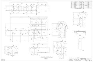 SHOP NOTE:
GRIND SMOOTH ALL
WELDS & EDGES
QTY. SITE BOLTS LENGTH
GRID LOC REF DWGQTY
B/2 E141
G/2 E141
0 ISSUED TO SHOP 29/11/13 BW
A ISSUED FOR APPROVAL 25/11/13 BW
REV DESCRIPTION DATE BY
2 - CAGED_LADDERS - M3 CUSTOMER:
DRAWN BY: DATE: (D/M/Y)
PROJECT:
DWG#
CANBIAN
BW 25/11/13
ROYAL NORTH CENTER
M3
CHECKED BY:DATE: (D/M/Y)
IC3D
REV#
0HOLES: 13/16" Ø U.N.O.
PAINT: SSPC-SP3,SHOP GREY PRIMER JOB#
1112
ALL STEEL CRAFT
PHONE: (780) 478-6668 FAX: (780) 478-6677
FABRICATORS LTD.
MARK QTY DESCRIPTION LENGTH WEIGHT REMARKS MATL ABM#
M3 2
M3 2 PL1/2"X2 1/2" 14'-6 7/16" 124 350W
0CAGED_LADDERS
L583 16 L8X4X1/2 4" 105 300W
L584 2 ROD3/4" 1'-8 1/2" 5 350W
L585 26 ROD3/4" 1'-8 1/2" 66 300W
P177 2 PL1/2"X2 1/2" 14'-6 7/16" 124 350W
P178 4 PL1/2"X2 1/2" 6'-4 15/16" 109 350W
P179 2 PL3/8"X22 1/4" 1'-11 1/2" 110 CHECKERED PL 300W
P194 14 PL1/4"X2" 5'-11" 141 350W
P195 2 PL1/4"X2" 7'-4 1/2" 25 350W
P196 2 PL1/4"X2" 11'-3 1/2" 38 350W
P197 2 PL1/4"X4" 11'-1 3/4" 76 350W
P198 2 PL1/4"X2" 11'-1 3/4" 38 350W
TOTAL WEIGHT THIS DRAWING 962
1'-1112/2'-714/
714/
114/114/
AA
4'-038/
12'-3
2
1'-9
5'-11
8'-558/RD
5'-1112/
14'-6
1012/
1012/
0
3'-1
3'-1112/
3'-1
7'-012/
2'-0
9'-012/
5'-512/
14'-6
2 2 2 22 22 2
D
D
316/
316/
316/
3 SIDES
F
F
E
E
C
C
BB
14/
3 SIDES
L583
L583
L583
L583
L583
L583
L583
L583
L584
P195
P196
P197
P194
P194
P194
P194
P194
P194
P194
P198
P179
M3
P177
P178
P178
418/ 1'-0 1'-0
10'-6
14/
2 2
2'-512/
14/
114/114/
8'-012/
14/
14/
4
1'-9
14/
R
1
6
558/
558/
0
21'-92
12/1'-812/
A - A
3'-838/
10@1'-0
10'-558/
11316/
10'-7716/
2
2'-0
1316/
G
TYP P195
P196
P197P198L583
L583
L583
L583
L583
L583
L583
L583
L585
L585
L585L584
L585
L585
L585L585
L585
L585
L585
P179
14/1'-812/14/
10'-7716/ 2316/
12
12
2'-51516/ 2316/ 3'-838/
6'-412/
418/ 1'-0 1'-0 11316/
2
2'-0
1'-8
P178
P178
P179
L585 L585
L585
B - B
4'-734/
1'-01
16/
1'-0
116/
434/ 434/
40°
R1'-51
4/
11316/1'-0316/
11'-1112/1'-21'-514/
316/
316/
(TYP)
P197
P194
P194
P194
P194
P194
P194
P194
M3
P177
P178
P178
C - C
2'-1
1'-0116/
1'-01
16
/
1'-01 16/
1'-012/ 1'-012/
1'-01
16/
238/
58/ 1'-9 58/
316/
316/
P196
P179
E1 - E1
10
118/ 1'-8
1'-1014/
E2
E2
E1 E1
P178
P178
P177
M3
P179
CHK'D PL
L585
P194
P194
P194
P194
P194
P194
P194
P196
L585
E - E
1'-11516/
1'-1112/1'-21'-514/
1'-9
112/
134/
316/
316/
1012/ 1012/
1116/1'-11516/
1'-21'-514/
R1'-514/
2'-714/
316/
3 SIDES
P195
P194
P194
P194
P194
P194
P194
P194
M3P177
F - F
R1'-51
4/
1'-012/ 1'-012/
11316/
11'-1112/1'-21'-514/
316/
316/
P194
P194
P194
P194
P194
P194
P194
P198
M3P177
P178
P178
D - D
1'-1112/
14/
14/
L585
L585
P179
E2 - E2
 