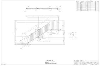 SHOP NOTE:
1) FULLY WELD ALL PIPE JOINTS
2) GRIND SMOOTH ALL WELDS & EDGES
QTY. SITE BOLTS LENGTH
3/4"Ø A325N BOLT8 2 1/2"
GRID LOC REF DWGQTY
-/ E21
1 STAIRS UPDATED 21/02/14 BW
0 ISSUED TO SHOP 29/01/14 BW
A ISSUED FOR APPROVAL 27/01/14 BW
REV DESCRIPTION DATE BY
ONE - RAIL - R4 CUSTOMER:
DRAWN BY: DATE: (D/M/Y)
PROJECT:
DWG#
CANBIAN
BW 27/01/14
WESTGATE
R4
CHECKED BY:DATE: (D/M/Y)
IC3D
REV#
1HOLES: 13/16" Ø U.N.O.
PAINT: GALVANIZED JOB#
1169
ALL STEEL CRAFT
PHONE: (780) 478-6668 FAX: (780) 478-6677
FABRICATORS LTD.
MARK QTY DESCRIPTION LENGTH WEIGHT REMARKS MATL ABM#
R4 1
R4 1 PIPE1-1/4STD 9'-9 3/4" 21 A53
0RAIL
L20 9 ROD3/8" 3'-1 1/2" 10 300W
L23 23 ROD3/8" 2'-3 3/8" 19 300W
L29 1 PIPE1-1/4STD 3'-0 3/4" 7 A53
L33 1 PIPE1-1/4STD 4 1/16" 1 A53
L39 1 PIPE1-1/4STD 2'-10 3/8" 6 A53
L42 1 PIPE1-1/4STD 2'-9 5/16" 6 A53
L45 2 PIPE1-1/4STD 3'-7 5/8" 16 A53
L55 1 PIPE1-1/4STD 3'-2 9/16" 7 A53
L76 1 PIPE1-1/4STD 4'-6" 10 A53
L78 1 PIPE1-1/4STD 4'-9 3/4" 10 A53
L102 1 ROD3/8" 2'-3 7/16" 1 300W
P6 1 PL3/8"X5" 6 1/4" 2 350W
P7 1 PL3/8"X2 1/4" 8 1/2" 2 300W
P10 2 PL3/8"X2 1/4" 7 1/2" 4 300W
TOTAL WEIGHT THIS DRAWING 121
8'-81516/
2'-7516/2'-558/3'-8
43'-3316/
AA
2 x (1"x1316/ ") SLOTS
2 x (1"x1316/ ") SLOTS
L45
L45
L33
L55
L42
P10
L29
R4
P6
P7
8'-9
1'-5
1 2/
9'-10
3 8/
2'-5
12/
1316/
2'-4
1116/2'-0
1116/
4
712/
32.13°
12
716/
116/434/2'-518/5'-21116/758/1316/
2'-1038/5'-1058/
116/434/2'-518/
1116/
2'-91516/1
7 16/
4'-10
15 16/
4'-10
15 16/
212/
2
1 2/
3
1 2/
212/
114/ 212/
11'-6716/
1316/ 4'-11516/ 4'-11516/ 3'-01516/ 1316/
11- L23
11- L23
L39
L102
L23
L76
P10
L78
2
3 4/
2
1 2/
2'-7916/
3'-10116/ 378/
26@31316/ =8'-31516/ 31116/ 9@31116/ =2'-9316/
L76
L42
R4
P6
P7
L29
P10
L45L45
L33
L39
P10
L78
334/
212/
212/
334/
1 x (1"x1316/ ") SLOTS
1 x (1"x1316/ ") SLOTS P6
L45
A - A
 