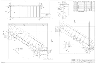 QTY. SITE BOLTS LENGTH
3/4"Ø A325N4 1 3/4"
3/4"Ø A325N4 2"
GRID LOC REF DWGQTY
4-/A.5-A E11
A ISSUED FOR APPROVAL 17/07/14 BW
REV DESCRIPTION DATE BY
ONE - STAIR - S1 CUSTOMER:
DRAWN BY: DATE: (D/M/Y)
PROJECT:
DWG#
CARBON STEEL BUILDINGS
BW 15/07/14
CENTRAL WATER PROJECT
S1
CHECKED BY:DATE: (D/M/Y)
REV#
AHOLES: 13/16" Ø U.N.O.
PAINT: 1 CT GREY PRIMER JOB#
14-0120
ALL STEEL CRAFT
PHONE: (780) 478-6668 FAX: (780) 478-6677
FABRICATORS LTD.
MARK QTY DESCRIPTION LENGTH (mm) WT. (KG) REMARKS MATL ABM#
S1 1
S1 1 C250X23 3543 81 300W
0STAIR
L5 1 C250X23 3716 85 300W
L6 1 C250X23 930 21 300W
L7 1 C250X23 294 7 300W
L8 1 C250X23 294 7 300W
L14 1 L76X76X9.5 893 10 300W
L16 1 L127X127X7.9 1028 16 300W
L20 1 L102X76X9.5 245 3 300W
L21 1 L102X76X9.5 245 3 300W
L23 1 L102X76X9.5 350 4 300W
L25 1 L76X51X6.4 1016 6 300W
L26 1 L127X76X9.5 178 3 CUT 76 LEG 300W
P6 1 PL8X59 144 1 350W
P8 9 PL4X525 1028 165 BENT 300W
P9 1 PL4X197 1028 7 BENT 300W
P11 1 PL4X238 1028 8 BENT 300W
6 3/4"Ø A325N BOLT 44 0 Workshop
TOTAL WEIGHT THIS DRAWING 428
72
60
195
76104270
L25
6
PP
3
3 25@200
(3) X 1 34/ " A325N
IN L L20 & L21
L26
L21
L8
P11
P9
L16
L14
L6
L5
P8
P8
P8
P8
P8
P8
P8
P8
P8
A - A
213
73.5
16.5°
250
75
163
893
930
895
2224
2525
10276
137
1559@180=1621194
319
319
0
333
652
333
985
333
1318
333
1651
333
1984
333
2317
333
2650
333
2983
333
3316
400
3716
3716
287
3062 855
255 9@280=2520 1143
3918
FULL STRENGTH
WELD
6
6
33°
PP
8
45°
6
PP
8
60°
PP
161
32.5°
250
6470
80133
37 91
25
294
299
29
18038
180
75
35
59
2866 122
45
45
101
610166
1028
E E
L25
C
C
B B
A A
L5 L6L14
L16
L23
P6
P9
P11
L8
L21
L7
L20
L26
S1
9- P8
44
659
35
35 37
255 2520 1143
893 101
41
2816 1101
D
D
6 80@300
6 80@300
150 @ ENDS
76
8252
324
136
3543
91
3407
289@180=1621194
6
6
L7
P11
P9
P6
L23
L16
P8
P8
P8
P8
P8
P8
P8
P8
P8
B - B
25
17
289
195
72
76104270
1448
161
26
163
319
319
0
333
652
333
985
333
1318
333
1651
333
1984
333
2317
333
2650
333
2983
333
3316
255 9@280=2520 90
2816 49
2873
2865 8
60
66
3 SIDES
6
6
L25
3 X (x) SLOTS
IN L L20 & L21
S1
L20
161
32.5°
250
25
44
44
610166
89 83
32
73 89 83
32
270
270
5
L21 - L25
5
L20 - L25
6 L21 - L25
6 L21 - L25
SHOP NOTE
SHOP WELD L25
ONLY TO L20 & L21
AS SHOWN
2 X (x) SLOTS
2 X (x) SLOTS
L25
S1
L20
L7
L21
L8
P11
L5
C - C
127
239
644
8 144
260
28 324 76
288
2 X (x) SLOTSS1
P9
P6
L23
L16
P8
D - D
238 10 SHOP NOTE
DO NOT WELD
P11 TO L25
L25
P11
P8
E - E
 