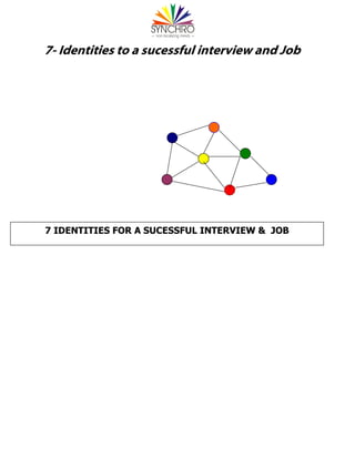 7- Identities to a sucessful interview and Job
7 IDENTITIES FOR A SUCESSFUL INTERVIEW & JOB
 