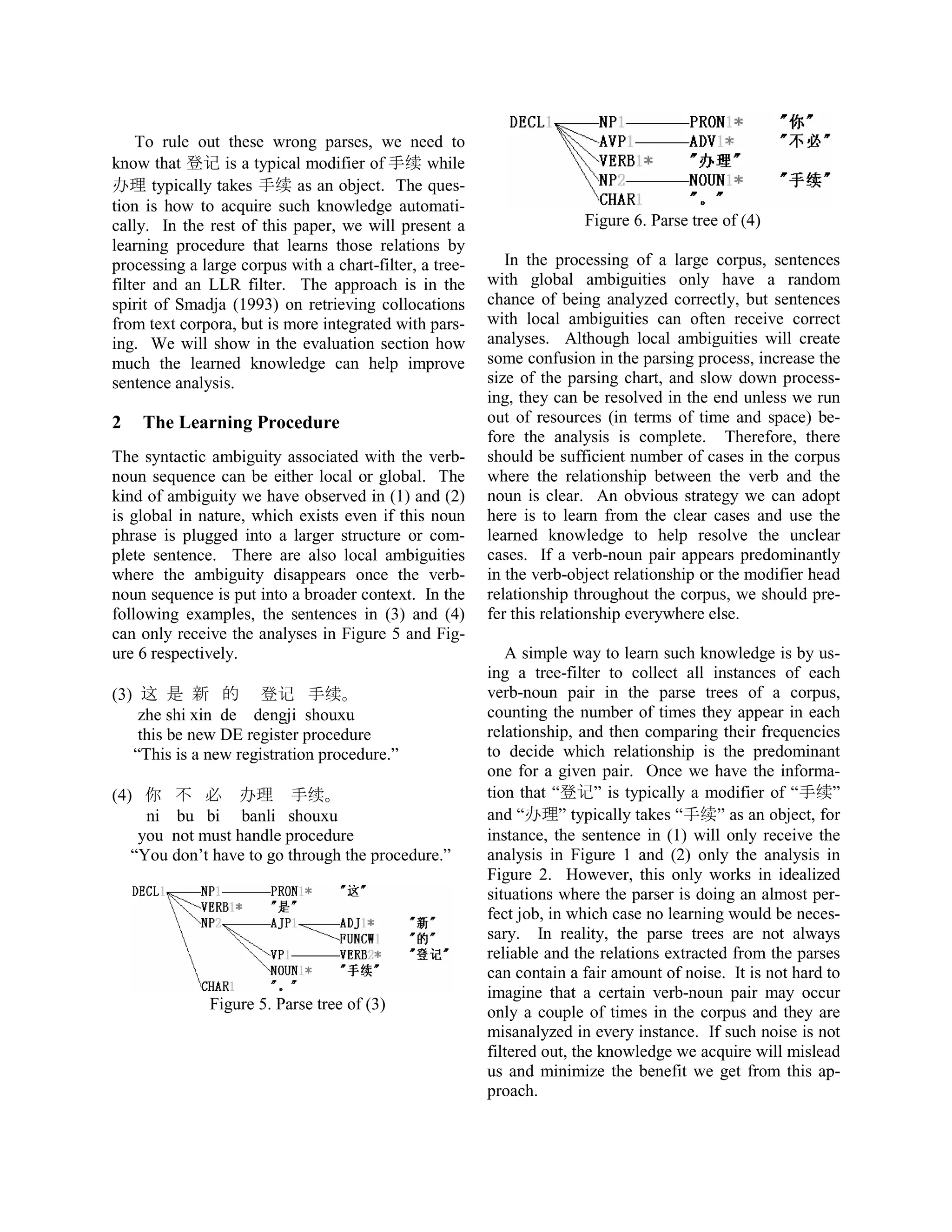 Learning Verb-Noun Relations to Improve Parsing | PDF